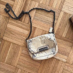 Stylish Snake Print Crossbody Bag Coach